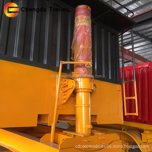 Бренд Chengda использовал 4AXLE U Type 100tons Используется прицепа для дампы чашки для прицепа
